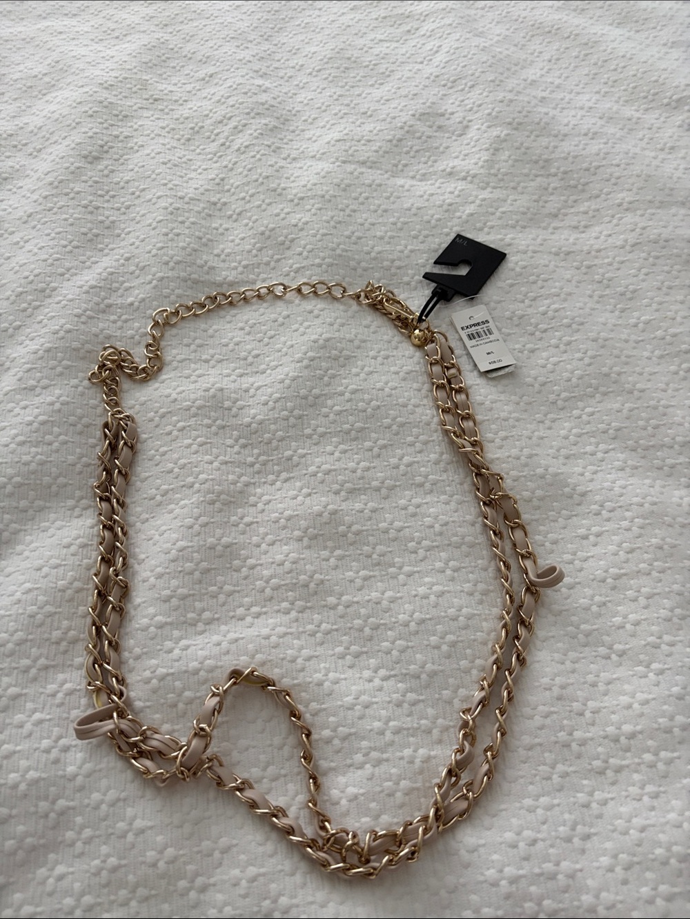 Express Gold-Tone Chain Link Belt